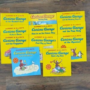 11 Curious George Books Pristine Condition